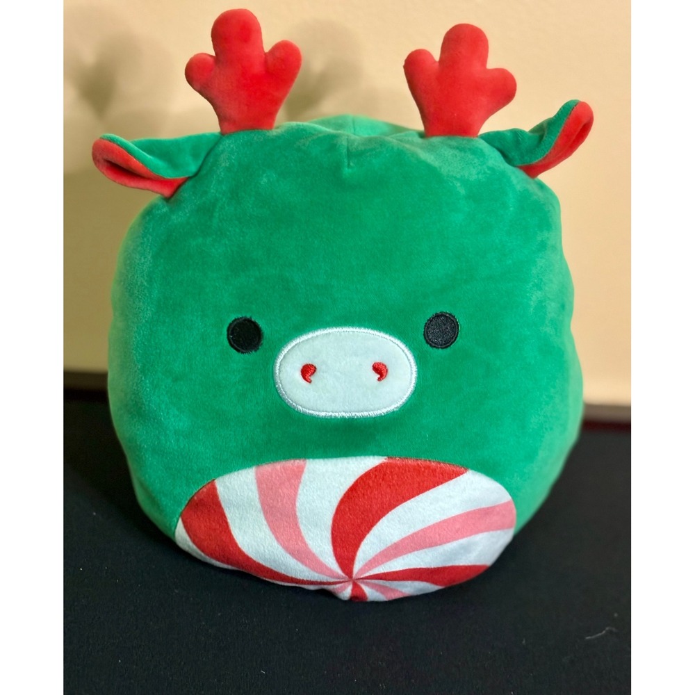 Squishmallows Flip-A-Mallows Reversible Reindeer Peppermint Christmas Plush 8"